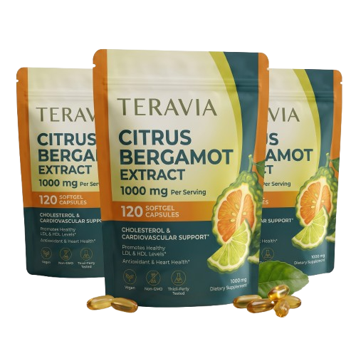 Teravia Citrus Bergamot bottles